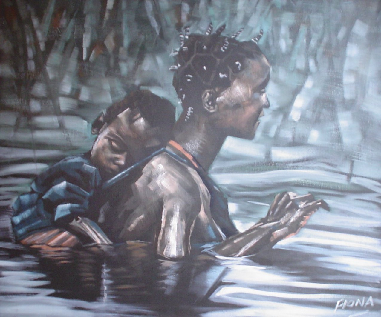 Professional portrait art by Fiona Holt