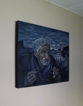 Oil painting of Sailor hanging on the Wall